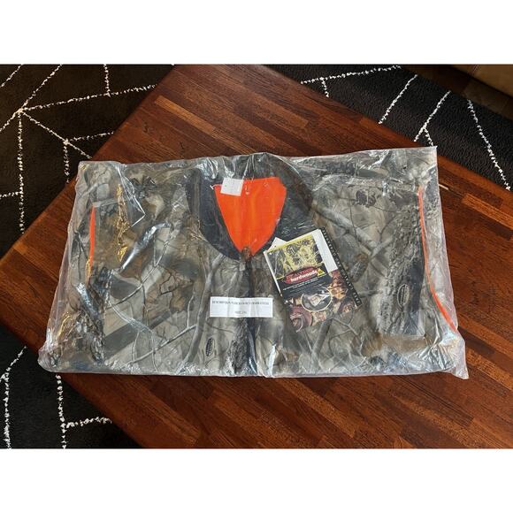 NWT Reversible Camo Orange RealTree Hardwoods insulated Vest Mens XXL 2XL - Picture 1 of 4